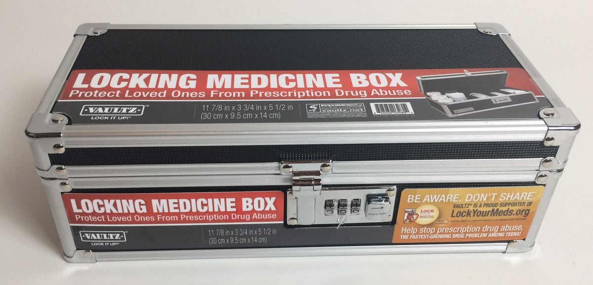 Medication Lock Box with Keyed Lock