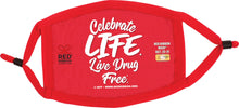 Load image into Gallery viewer, Celebrate Life. Live Drug Free.™ Cotton Face Mask
